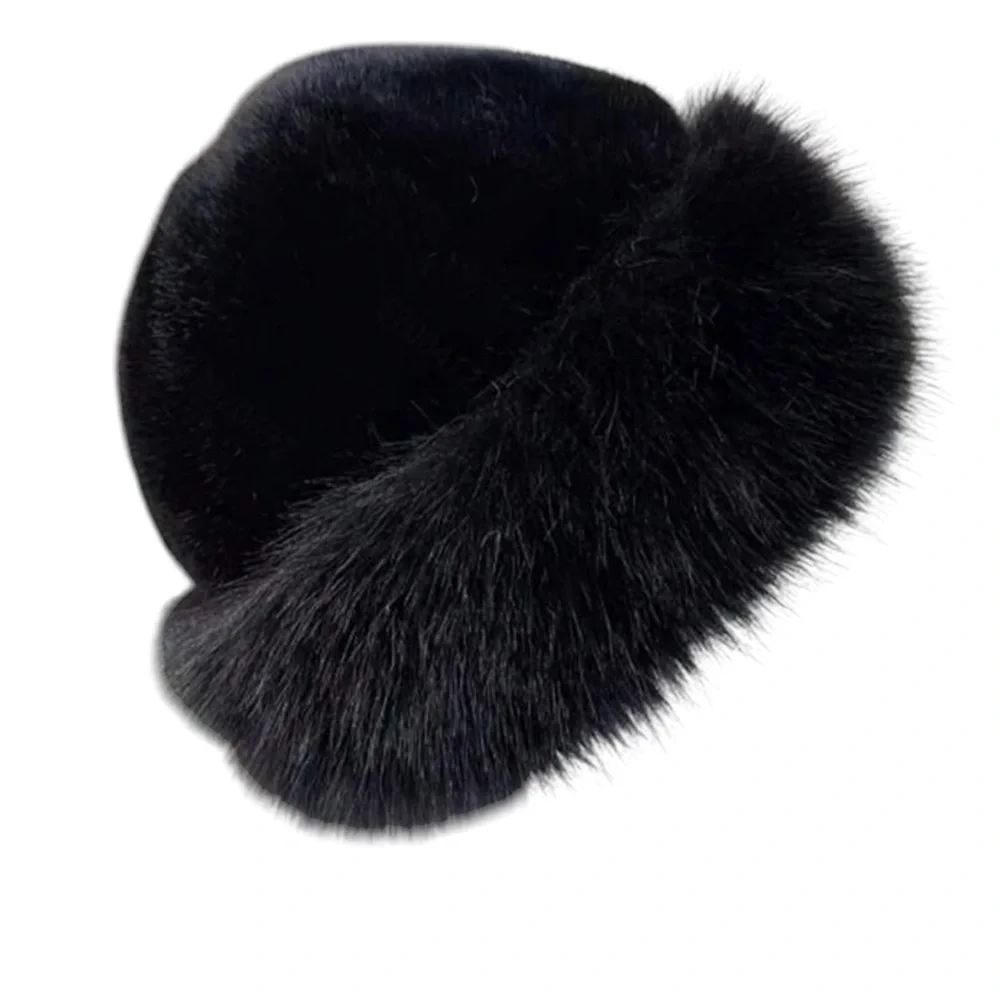 Faux Fur Hat 🩵 Furry Winter Super Soft Fashion Hat 10 colors - Picture 13 of 15